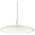 thumbnail image 1 of 9 Inch 16.8W 1 Led Mini Pendant-White Finish Elan Lighting 83962Wh, 1 of 4
