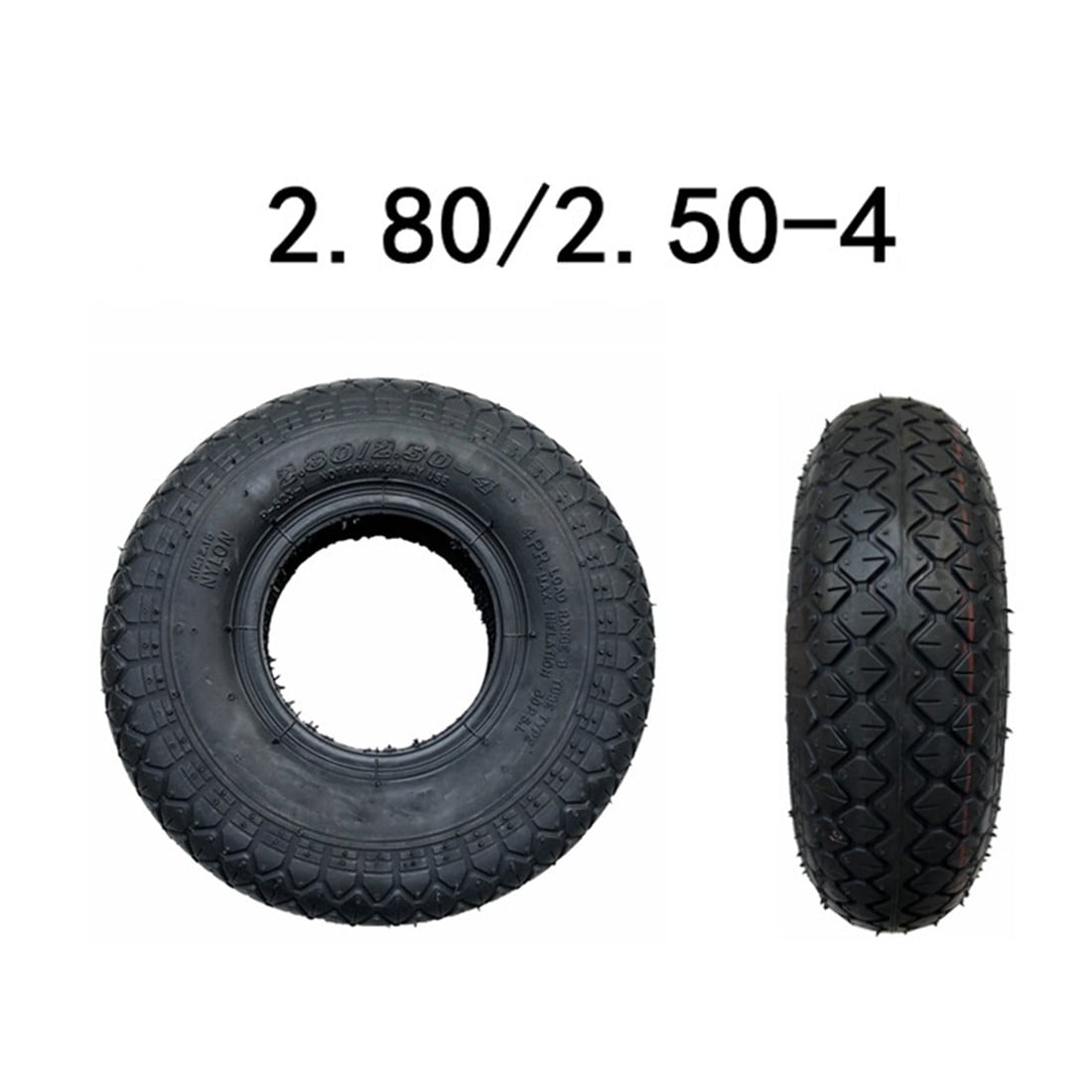 2 Chambres à Air 2.80/2.50-4 TR87 - Pour Diable, Tondeuse, Brouette Et Scooter