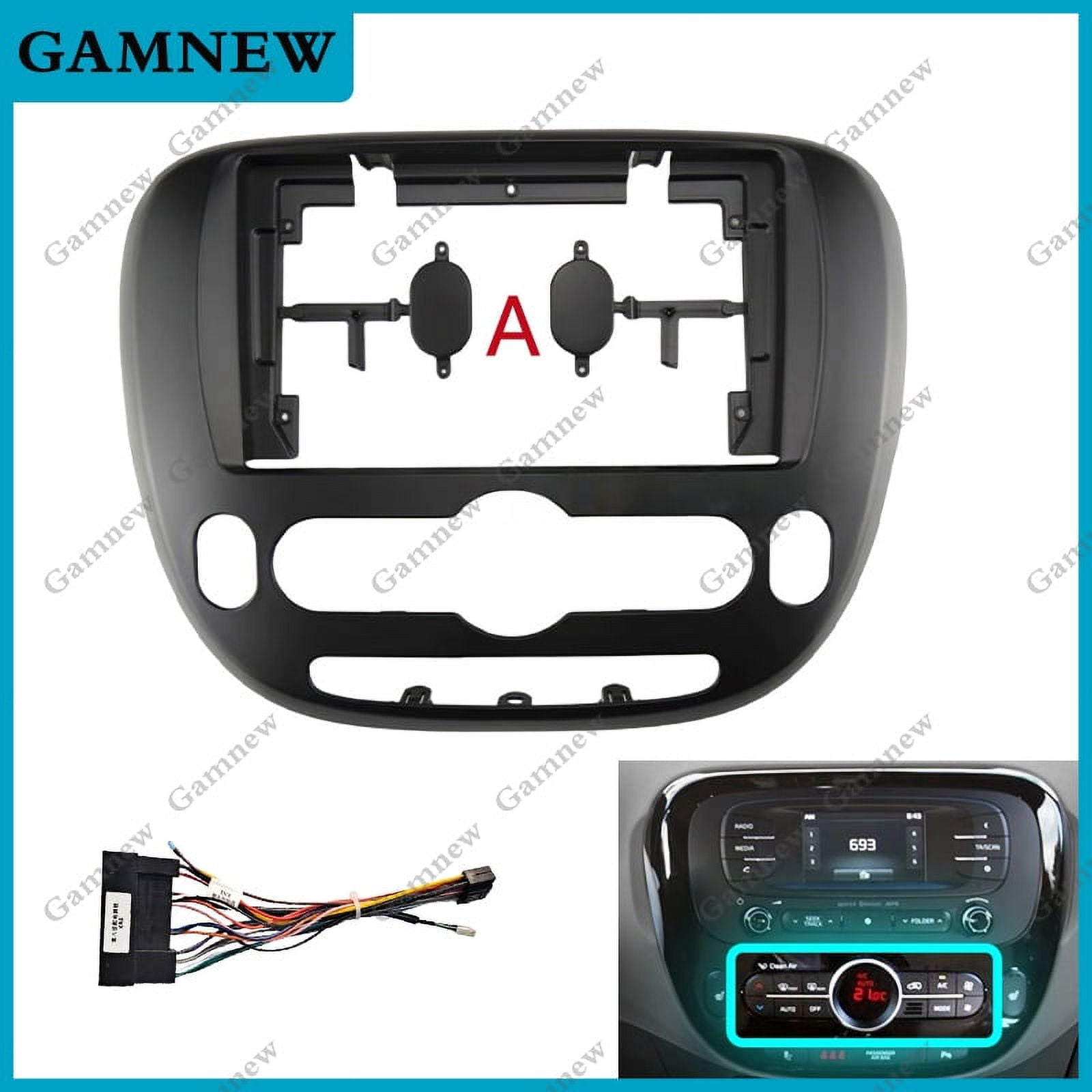 Genuine Honda Fit Audio Face Panel Kit - Gunmetal Finish, Part #08B00-TF0-010, OEM Replacement