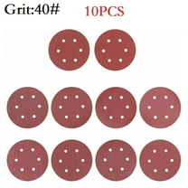 9 Inch 225Mm! 10Pcs Sanding Discs Sandpaper, 6 Holes, Sanding 60 120 180 240 400 Grits Sand Paper For Random Orbital Sander