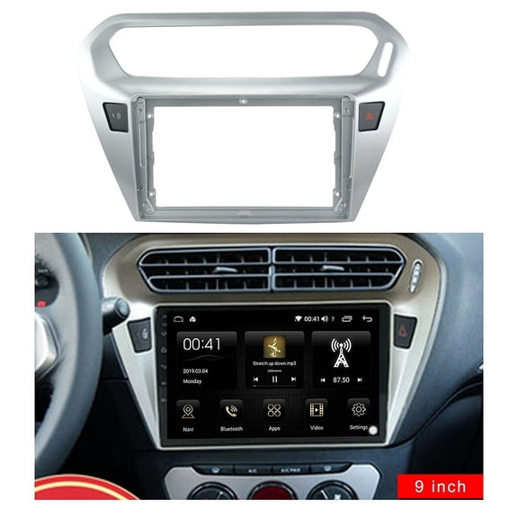 9 Inch 2Din Car Stereo Fascia Panel Frame Panel Bezel Frame Installation Trim Kit Fit for 301 SLYSEE