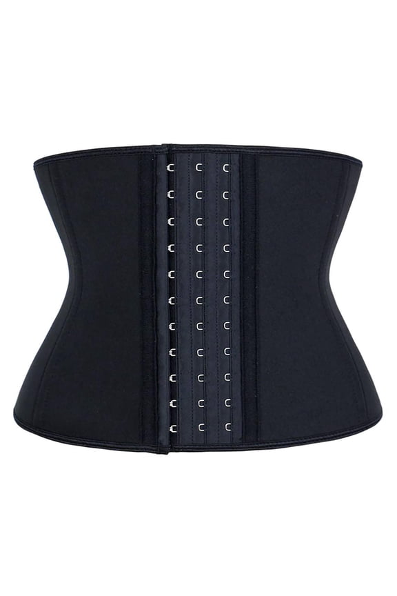 9 Inch 9 Steel Bones hook & Eye Black 9 Inch Waist Trainer with 9 Steel