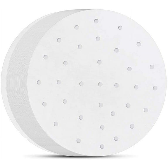 9 Inch Air Fryer Liners, Set of 200, Nonstick Air Fryer Parchment Paper/Bamboo Steamer Paper/Round Parchment Paper for Air Fryer, Steaming Basket and More(5/6/7/8/10in Available)