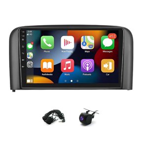 9 Inch Android 15 Car Stereo 2GB+64GB AHD Camera Mic CarPlay Android Auto GPS SWC Fits for Volvo S80 2004-2008