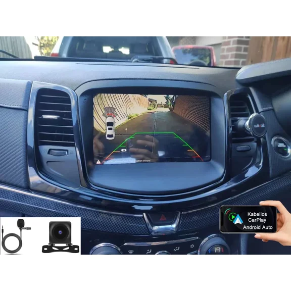 9 Inch Android 15 Car Stereo for Chevy Caprice PPV / Holden Commodore 2014-2017, 4GB RAM 64GB, Wireless CarPlay & Android Auto, Built-in GPS Navigation, DVR, DAB+ & FM/RDS, SWC, WiFi & Bluetooth