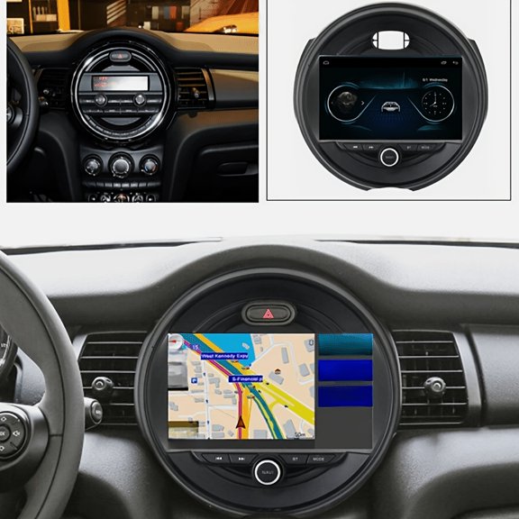 9 Inch Android 15 Quad Core Car Multimedia Radio GPS Navigation Unit Fit for BMW MINI 2015 2016 2017 2018 2019 Base Trim, 4GB RAM 64GB ROM Wireless Android Auto Support WiFi Bluetooth FM