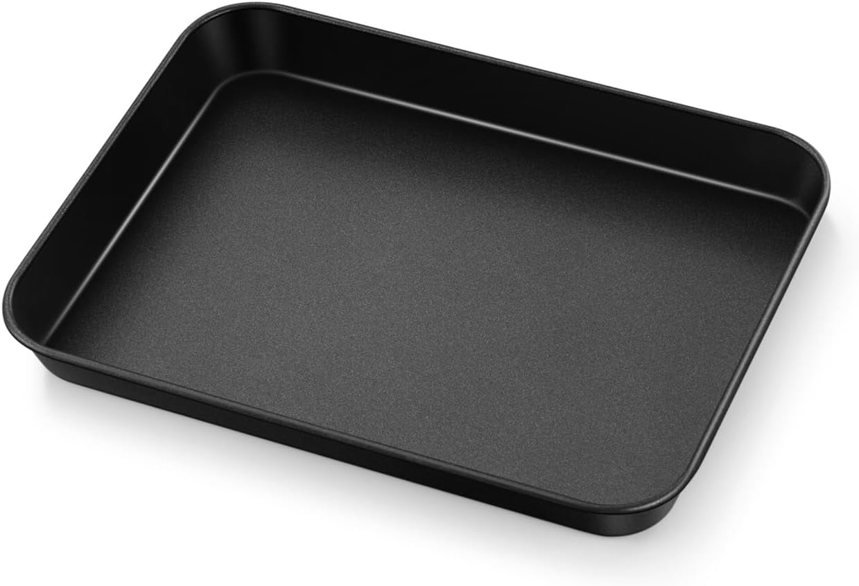 9 Pan 9 Inch Baking Cookie Sheet Pan, Carbon Steel Oven Tray, Non Stick ...