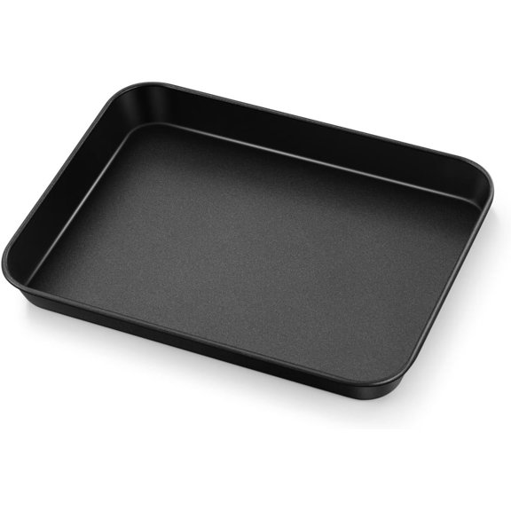 9 Inch Baking Cookie Sheet Pan, Carbon Steel Oven Tray, Non Stick Bakeware for Cooking Baking Bread Meat Vegetables, Sturdy & , Easy Clean, 1 count