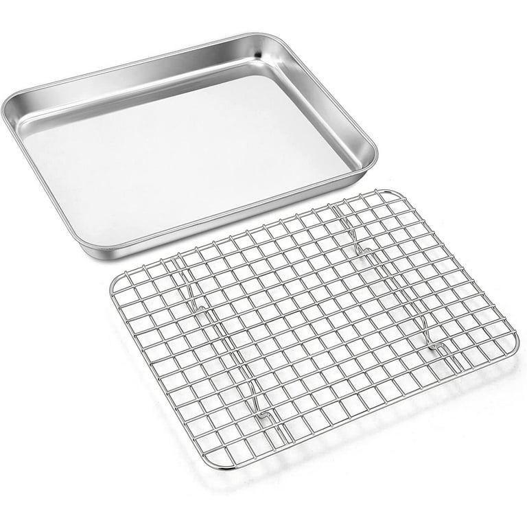 https://i5.walmartimages.com/seo/9-Inch-Baking-Tray-Pan-Cooling-Rack-Set-Manss-Stainless-Steel-Rectangular-Toaster-Oven-Grid-Cookies-Meats-Bacon-Non-toxic-Heavy-Duty-Rust-free-Dishwa_1ff7e812-88aa-4c33-9afc-74d2243d86d4.3c482093d78f5ae72175e60349c42b69.jpeg?odnHeight=768&odnWidth=768&odnBg=FFFFFF