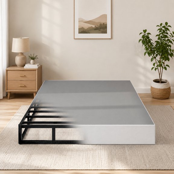 9 Inch Box Spring for Queen Bed, Heavy Duty Metal Mattress Foundation, 3000 lbs Capacity, High Profile, Noise-Free, Easy Assembly with Fabric Cover
