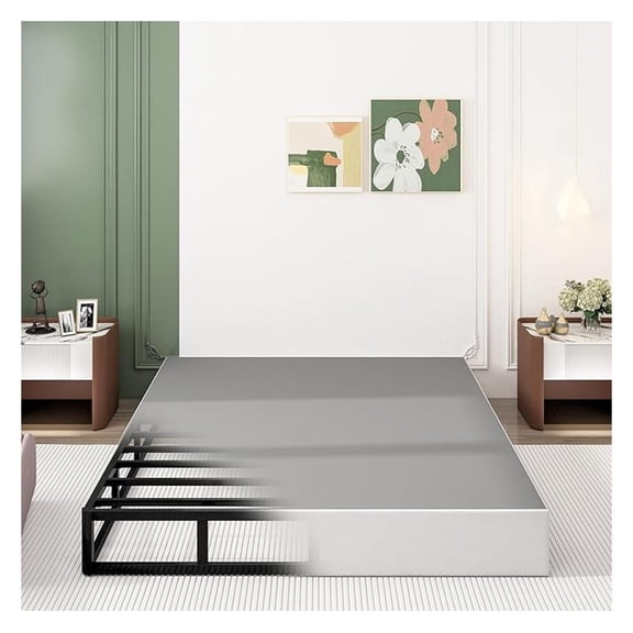 9 Inch Box Spring for Queen Bed, Heavy Duty Metal Mattress Foundation, 3000 lbs Capacity, High Profile, Noise-Free, Easy Assembly with Fabric Cover