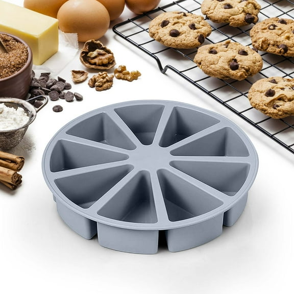 9-Inch Cake Mold | Triangular Cheesecake Pan | Pizza Baking Tray | Food Grade Nonstick | Easy Release and Clean | Multipurpose Heat-Resistant Bakeware | 1 Pack | Standard Size | Oven Safe