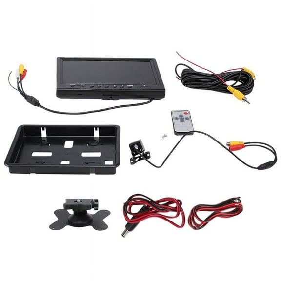 9 Inch Car LCD Monitor HD -Compatible VGA/AV TV DVD Player Camera Rear View Headrest Monitor Parking Rearview System