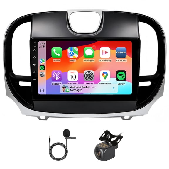 9 Inch Car Stereo Radio Android 14 GPS Navi Head Unit Support AHD Camera Bluetooth for Chrysler 300 2015-2019 Car Player with Carplay Android Auto SWC FM/RDS Mirror Link 2+64G