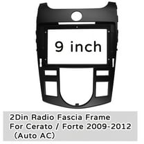 9 Inch Car Stereo Radio Fascia MP5 Panel Frame Dash Refitting Mount Kit for Cerato / Forte 2009-2012(Auto AC)