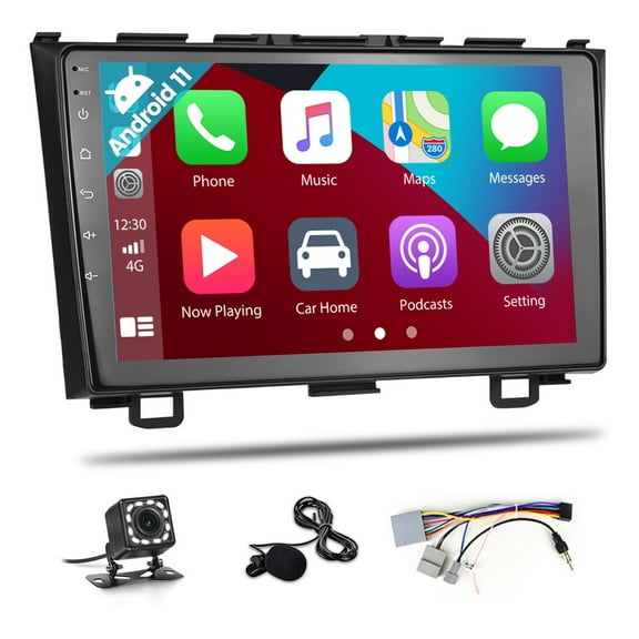 9 Inch Car Stereo With Android 11 For Honda Crv 2007 - 2011