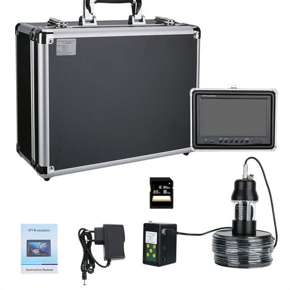 9 Inch Color Screen DVR Recorder 20m 50m 100m Underwater Fishing Video Camera Fish Finder 22 LEDs 360 Degree Rotating Camera ,Cool Gifts for Fishing