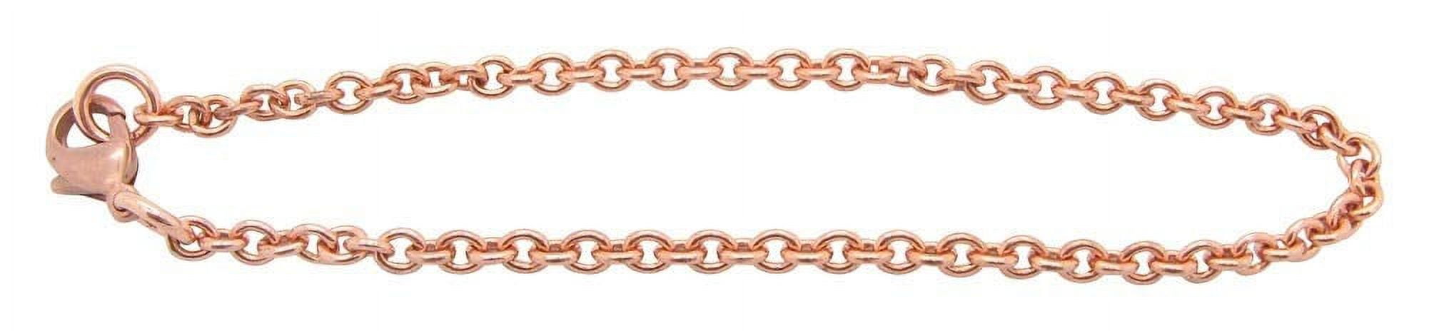 9 Inch Copper Anklet, 1/8 of an inch wide, CA675G - Made in the USA. Very thin.