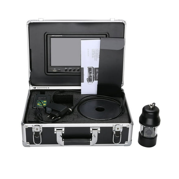 9 Inch DVR Recorder 20m 50m 100m Underwater Fishing Video Camera Fish Finder IP68 Waterproof 38 LEDs 360 Degree Rotating Camera ,Fishing Observation Device