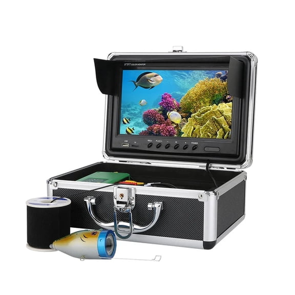 9" Inch DVR Recorder 30M Fish Finder Underwater Fishing Camera 15pcs White LEDs Infrared Lamp ,High Accuracy Identification