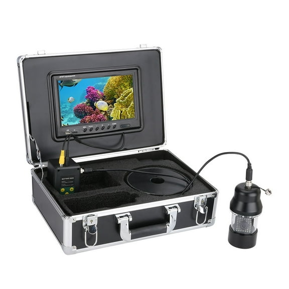 9 Inch DVR Recorder Underwater Fishing Video Camera Fish Finder IP68 Waterproof 38 LEDs 360 Degree Rotating Camera 20m 50m 100m ,Wide View Angle