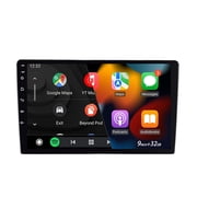 9 Inch Double Din Car Stereo Wireless CarPlay Android Auto, HD Touchscreen Bluetooth GPS Navigation FM RDS Car Radio Universal