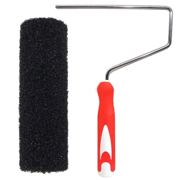 9-Inch Drywall Putty Roller Set with Roller Frame and Roller Cover, Heavy-Duty Texture Roller for Wall Putty Application