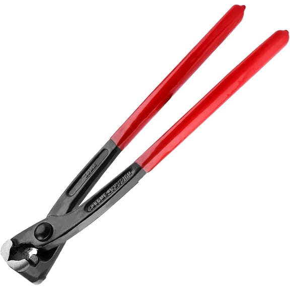 9-Inch Ear Clamp Pliers, Hose Clamp Crimping Tool for Single-Ear, Double-Ear & Stepless Clamps, PVC Grip, for Fuel Lines, Hoses & Pipe Repairs