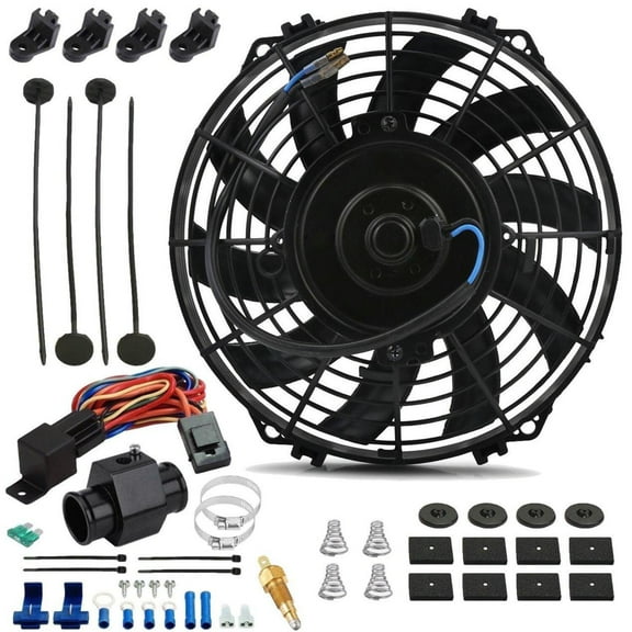 9 Inch Electric Fans Radiator Hose In-Line Grounding Temperature Switch