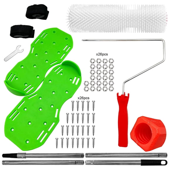 9-Inch Epoxy Defoaming Roller Set, Including Pointed Shoes & Pointed Rollers for Epoxy Resin & Self-Leveling Concrete Flooring, Epoxy Tool Kit