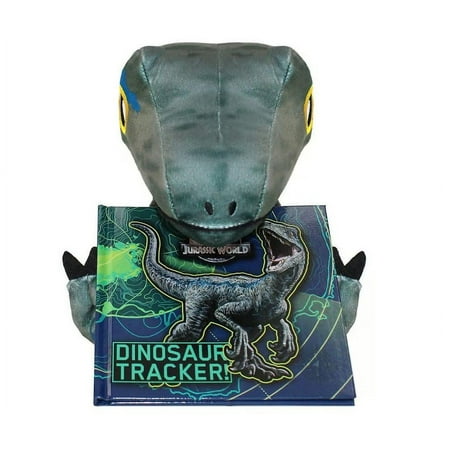 9 Inch Jurassic World Blue Plush Story Pack with Dinosaur Tracker Book