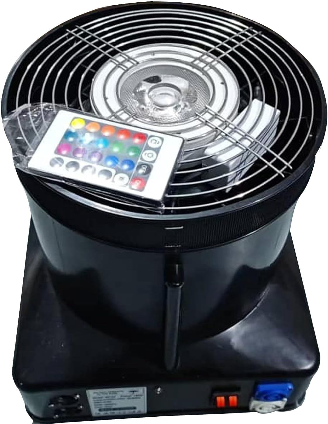 Remote Inflation 9-Inch LED Air Blower for Inflatable Dancers – 7 Color Multi-Light ...
