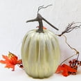 thumbnail image 1 of 9 Inch Large Artificial Foam Pumpkins for Halloween Decorations,Fall Thanksgiving Home Decor,DIY Craft,Table Centerpiece,Party Supplies,Realistic Fake Pumpkin for Indoor Outdoor Display, 1 of 5