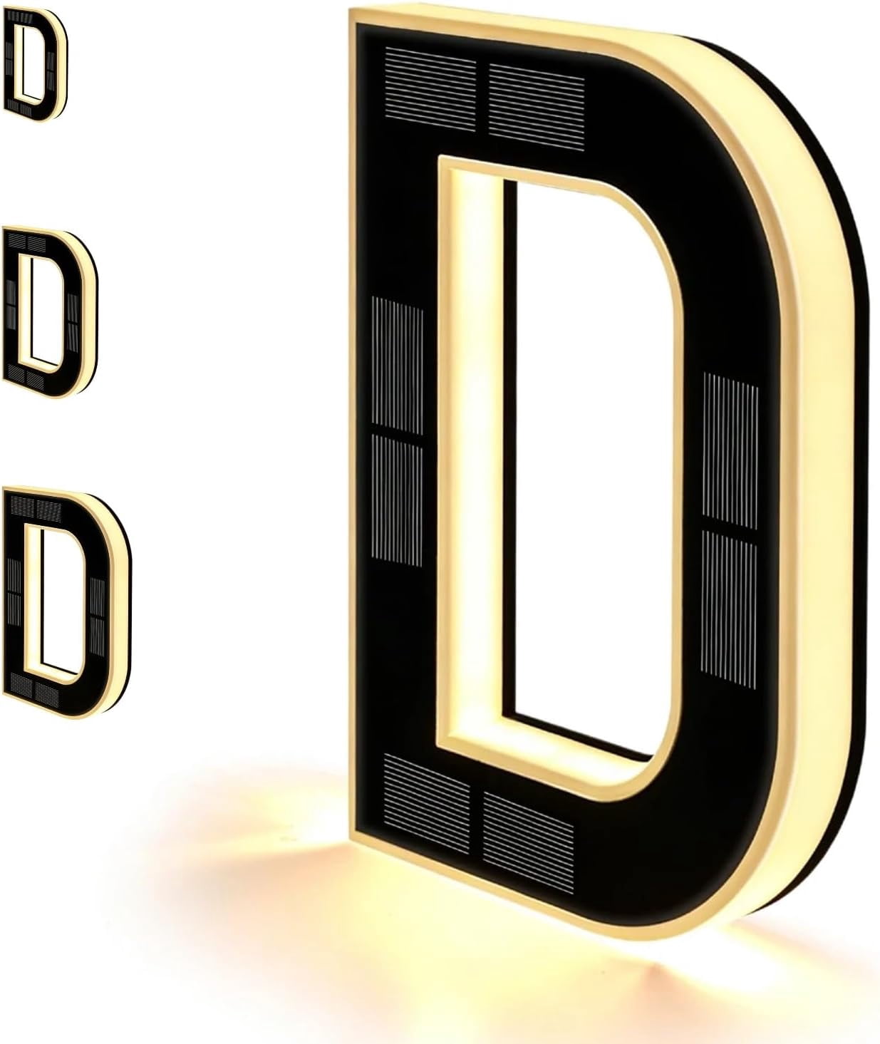 9 Inch Large Solar House Numbers, Modern LED Illuminated Address Sign ...