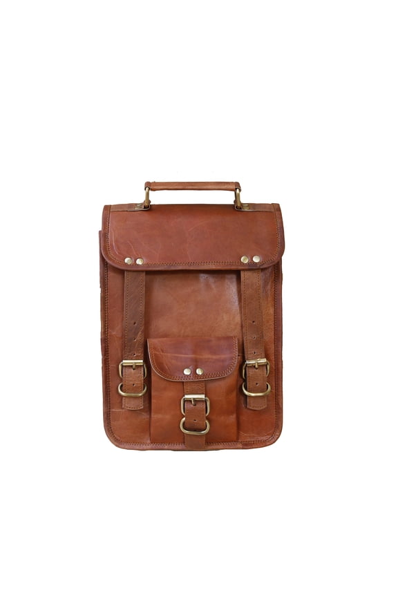 9 Inch Leather satchel I-pad Messenger Bag for men and women