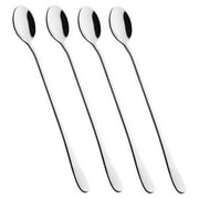 9-Inch Long Handle Iced Tea Spoon, Coffee Spoon, Ice Cream Spoon, Stainless Steel Stirring Spoons, Set of 4 By PULMCheerger