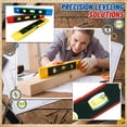 thumbnail image 1 of 9-Inch Magnetic Torpedo Level, Portable Mini Level Tool With High-Visibility Bubble Vials, Shock-Resistant & Compact, Ideal For Home Renovation, Construction, Furniture, 1 of 6