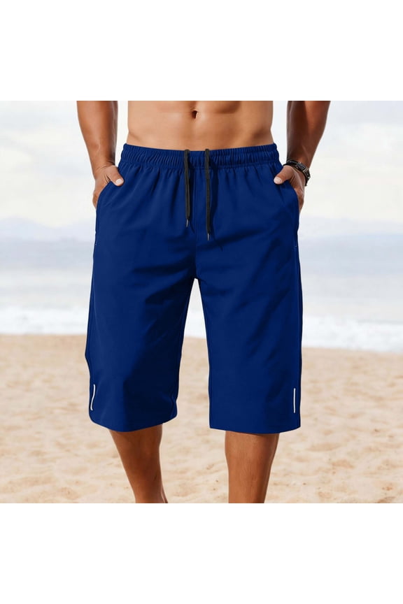 9 Inch Men Swim Trunks with Mesh Lining Quick Dry Breathable Pockets for Summer Beach Cruise Water Park Gym Running