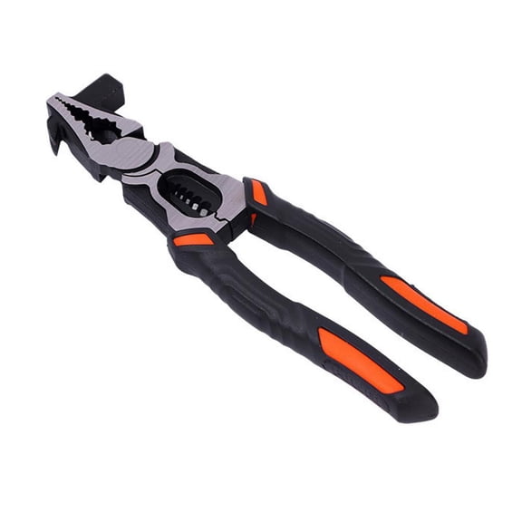 9-Inch Multifunctional Hammer Pliers - Heavy-Duty CRV Steel Combination Tool for Wire Cutting, Gripping, and Striking, Industrial-Grade Mechanic Hand Tool