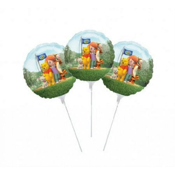 9 Inch My Friends Tigger & Pooh EZ Air Fill Balloons - 3 Count