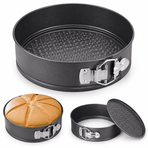 Nonstick Springform Pan, Carbon Steel Cheesecake Pan with Removable Bottom, Leak-Resistant Design for Cake, Tart and Baking, 7.9 Inch