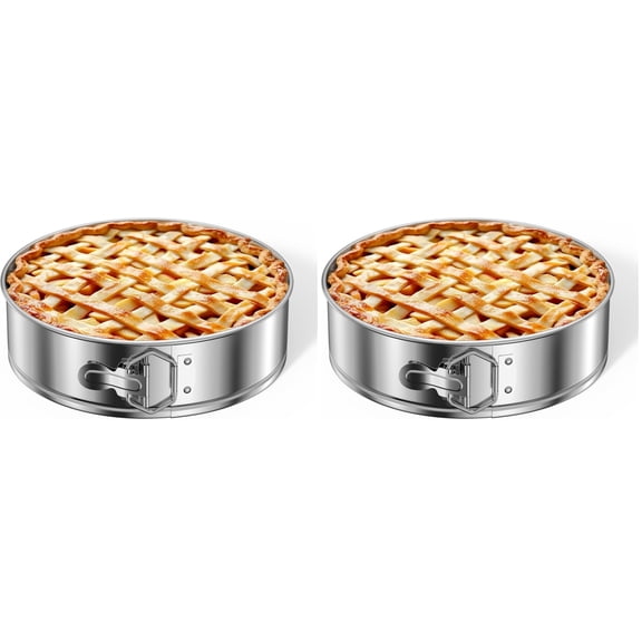 9 Inch (Pack of 2) 9" Cake Pan Round Nonstick Springform Baking Pan