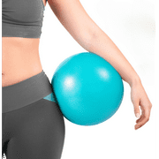 9 Inch Pilates Ball with Inflatable Straw,Core Ball, Mini Pilates Ball for Physical Therapy, Small Exercise Ball Between Knees, Small Workout Ball for Barre,Yoga,Workout,Office&Home Gym