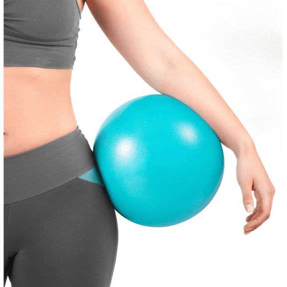 9 Inch Pilates Ball with Inflatable Straw,Core Ball, Mini Pilates Ball for Physical Therapy, Small Exercise Ball Between Knees, Small Workout Ball for Barre,Yoga,Workout,Office&Home Gym