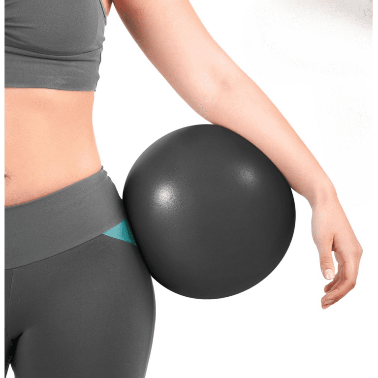Inch Pilates Ball with Inflatable Straw,Core Ball, Mini Pilates