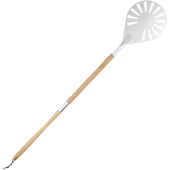 9 Inch Pizza Peel - Anodized Aluminum Pizza Transfer Shovel with Detachable Wooden Handle, Durable & Lightweight for Even Baking, Perfect for Bread & Pizza Handling