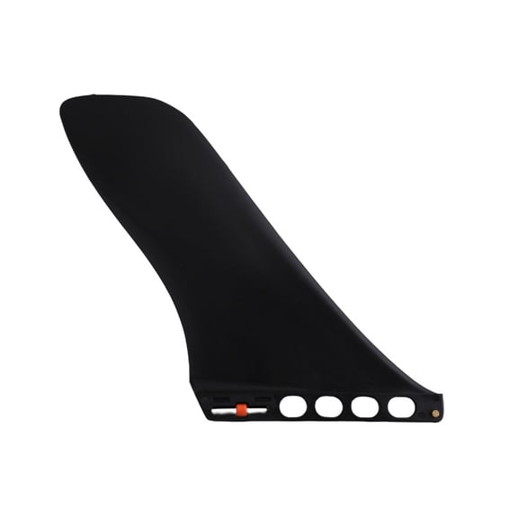 9 Inch Plastic Surf Fin For Inflatable Paddle Board And Longboard, Tool-Free Central Fin With Finger Bolt, Lightweight Black Replacement Part