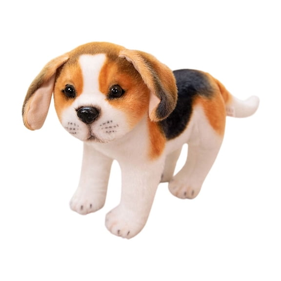 9-Inch Plush Puppy Sleeping Companion - Soft Huggable Dog Doll with Cotton Filling for Comfort and Decor