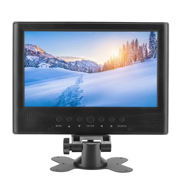 9-Inch Portable HD Digital LCD Television Front Stereo Speakers Dual Power Supply Mini Video Player for Car Travel