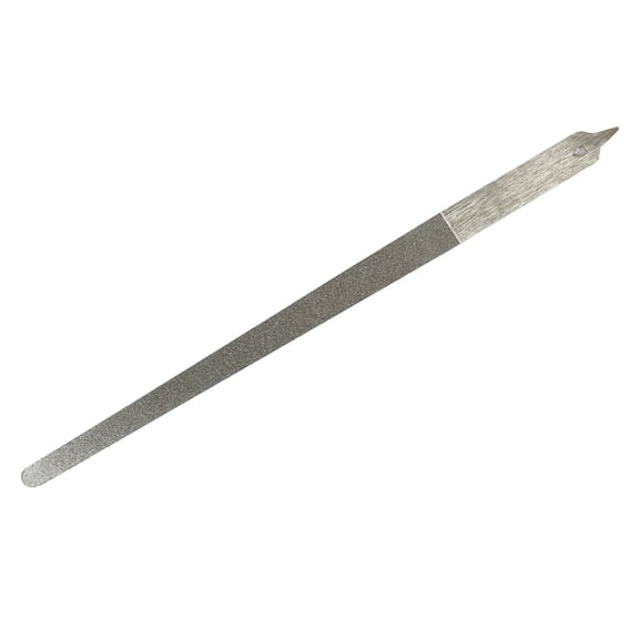 9-Inch Professional Diamond Dust Nail File, Stainless Steel Metal Nail Dresser for Natural and Acrylic Nails